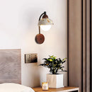 Axyaa Glass Ball LED Wall Lamp with Pull Chain Switch for Bedroom and Living Room