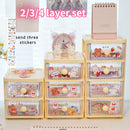 Axyaa Acrylic Drawer Organizer Set for Desk Stationery and Hair Accessories