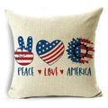 Axyaa Independence Day Pillowcase for Sofa, Car, Office - Creative & Simple Lumbar Cushion Cover