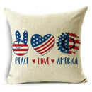 Axyaa Independence Day Pillowcase for Sofa, Car, Office - Creative & Simple Lumbar Cushion Cover