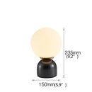 Axyaa Marble Table Lamp: Modern Nordic Glass Light for Living Room, Bedroom, Study
