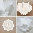 Axyaa Silk Chandelier: Nordic Designer LED Pendent Lamp for Home Decor