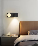 Axyaa Moon Globe Wall Sconce, Modern & Minimalist LED Bedroom Reading Light