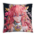Axyaa Noelle Anime Pillowcase - Kawaii Aether Design, 45x45 cm