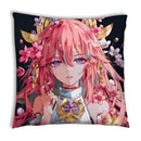 Axyaa Noelle Anime Pillowcase - Kawaii Aether Design, 45x45 cm