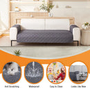 Axyaa Waterproof Sofa Cover for Living Room Furniture, Gray Pet Kids Couch Protector