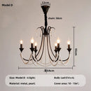 Axyaa Black Crystal Chandelier: Romantic Living Room Pendant Lamp LED E14 Hanging Light
