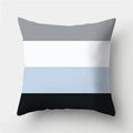 Axyaa Geometric Polyester Cushion Cover 45x45cm, Blue Gray Home Decor Pillowcase