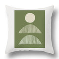 Axyaa Bohemian Style Green Texture Cushion Cover for Home and Car Decor