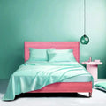Axyaa Luxury Satin Bed Sheet Set: Queen/King Size Solid Silky Bed Linen Set