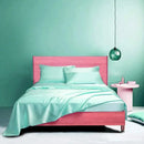 Axyaa Luxury Satin Bed Sheet Set: Queen/King Size Solid Silky Bed Linen Set