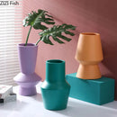 Axyaa Minimalist Ceramic Vase for Flowers and Desk Decoration