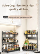 Axyaa Kitchen Seasoning Jar Spice Organizer Rack - Multi-Layer Storage Shelves