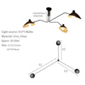 Axyaa Iron Pendant Lights American Vintage Industrial Style Ceiling Chandelier
