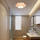 Axyaa Crystal Flower Gold Ceiling Chandelier for Kitchen, Aisle, Corridor - Modern LED Light