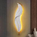 Luxury Feather Wall Lamp by Axyaa: Illuminated Living Room Decoration for Elegant Ambiance