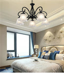 Axyaa European Style E27 LED Chandelier with Glass Lampshade