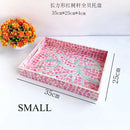 Axyaa Pink Mother-of-pearl Seashell Tray: Handmade Fruit Basket Living Room Organizer