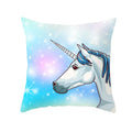 Axyaa Purple Unicorn Rainbow Sunrise Pillowcase for Home Decor