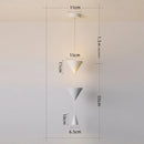 Axyaa Minimalist Conical Chandelier for Porch Bedroom & Living Room