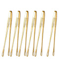 Axyaa Stainless Steel BBQ Grill Tongs Set - 6pcs Kitchen Cooking Utensils
