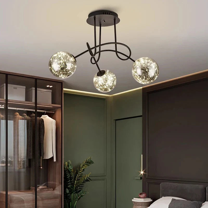 Axyaa Modern Pendant Light LED Chandelier Indoor Ceiling Lamp