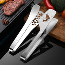 Axyaa Dolphin Bread Clamp: Stainless Steel Non-Stick Kitchen Tongs