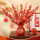 Axyaa Fruit Money Bag Vase with Artificial Flowers Bouquet - Home Décor Craft