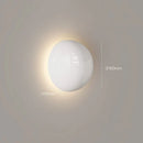 Axyaa Cream Semi-Circular Wall Sconce with LED, Modern Minimalist Bedroom Lighting