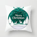 Axyaa Festive Green Christmas Polyester Bedspread Set