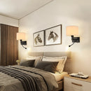 Axyaa Fabric LED Wall Lamp Modern Design for Bedroom Living Room Stair Corridor