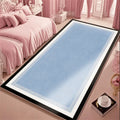 Axyaa Fluffy Pink Carpet: Soft, Minimalist Style Rug for Girl Bedroom, Living Room