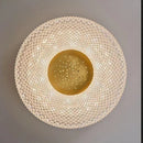 Axyaa Acrylic Round LED Ceiling Light Fixture for Bedroom Living Room Balcony