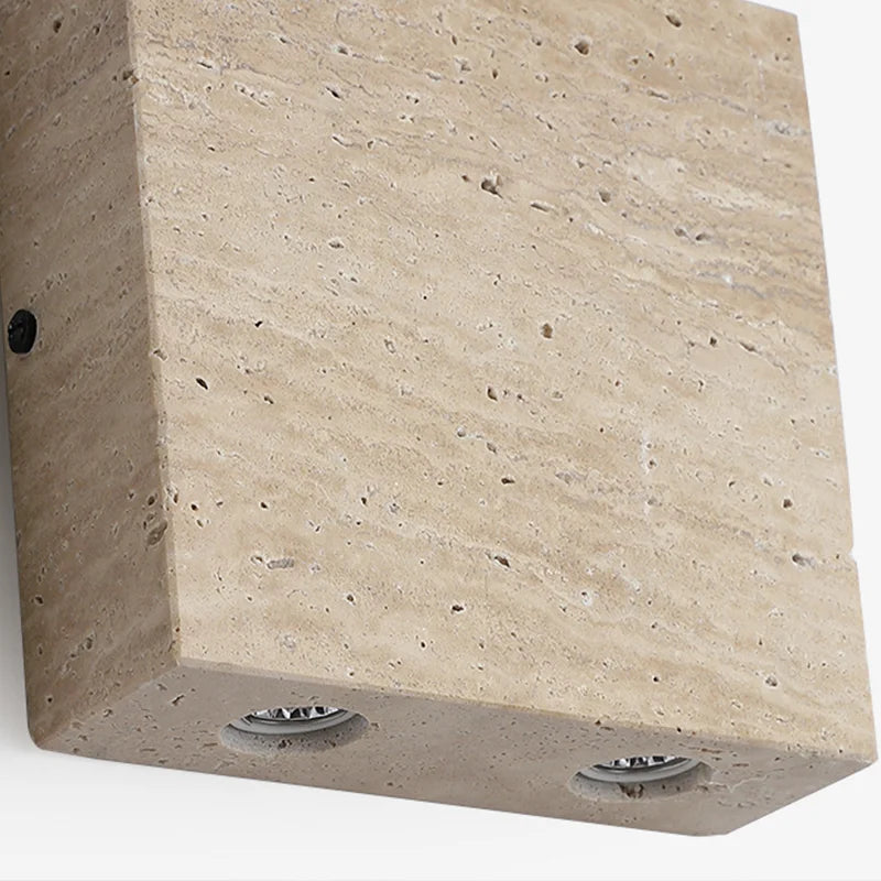 Axyaa Stone Decor Wall Lamp Square Spotlights G9 COB Led Sconce Bedroom Corridor Home Decor