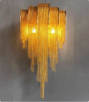 Axyaa Modern Luxury Tassel Wall Lamps for Bedroom Living Room Staircase Loft Sconce