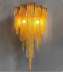 Axyaa Modern Luxury Tassel Wall Lamps for Bedroom Living Room Staircase Loft Sconce