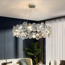 Axyaa LED Crystal Chandelier - Modern Luxury Lighting for Living Room and Bedroom