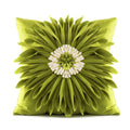 Axyaa Velvet Pink White 3D Chrysanthemum Throw Pillow Bouquet Model