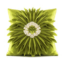 Axyaa Velvet Pink White 3D Chrysanthemum Throw Pillow Bouquet Model