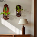 Axyaa Glass Wall Vase for Flowers and Plants