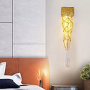 Axyaa Gold Luxury Rain Drop Wall Light for Elegant Living Room Decor
