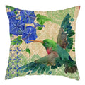 Blue Bird Print Cushion Cover by Axyaa - Home Decor Pillow Case for Sofa Bed