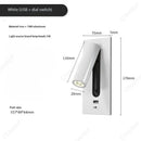 Axyaa Adjustable LED Reading Wall Lamp with Switch, Modern Minimalist Design