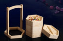 Axya Bamboo Steamer Cooker for Chinese Dumplings Dimsum Fish Vegetable Kitchen Cooking
