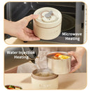 Axyaa Insulated Stainless Steel Bento Lunch Box with Tableware, Microwave Safe
