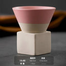 Axyaa Hand-Painted Ceramic Espresso Coffee Cup Set with Base.