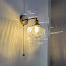 Axyaa Glass Copper LED Wall Lamp - Modern Nordic Design