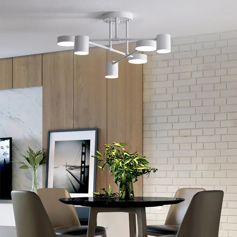 Axya Modern LED Ceiling Lights in Black/White/Gold for Living Room and Bedroom