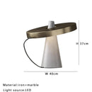 Axyaa Marble Table Lamp: Minimalist Modern Luxury Stone Light for Bedroom or Hotel