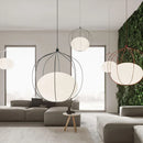 Axyaa Nordic Iron Birdcage Pendant Light for Home Fixtures, E27 Bedroom Lamp